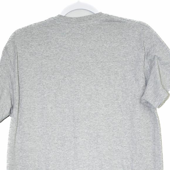 Gildan Men Gray Graphic TShirt Bulldog Pride Heather Crewneck Short Sleeves Sz M - Picture 5 of 5